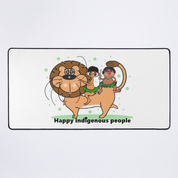 Item preview, Happy indigenous people - Lion designed and sold by Shirley cute art .