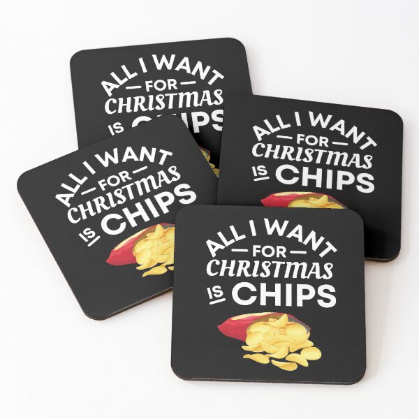 Item preview, All I Want for Christmas Is Chips- Funny Chips Puns - Christmas Gift for Chips Lovers designed and sold by CaitU.