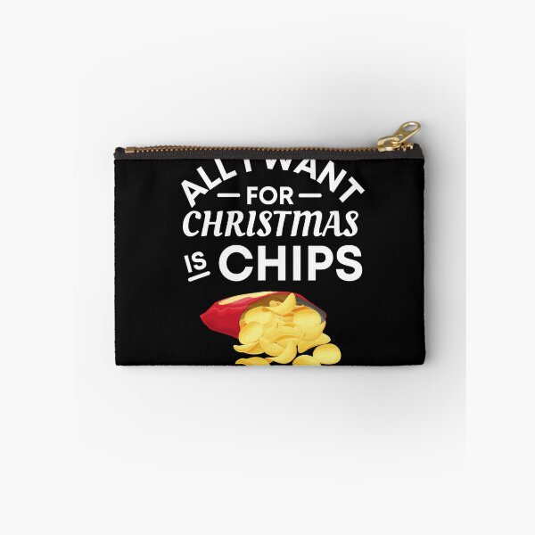 Item preview, All I Want for Christmas Is Chips- Funny Chips Puns - Christmas Gift for Chips Lovers designed and sold by CaitU.