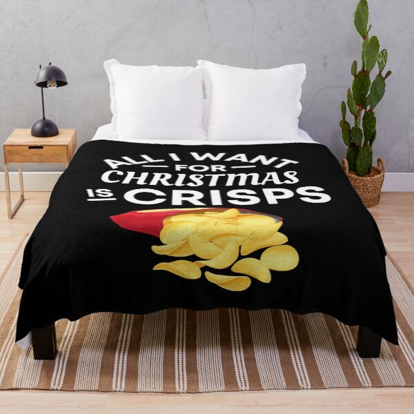 Item preview, All I Want for Christmas Is Crisps - Funny Crisps Puns - Christmas Gift for Crisps Lovers designed and sold by CaitU.