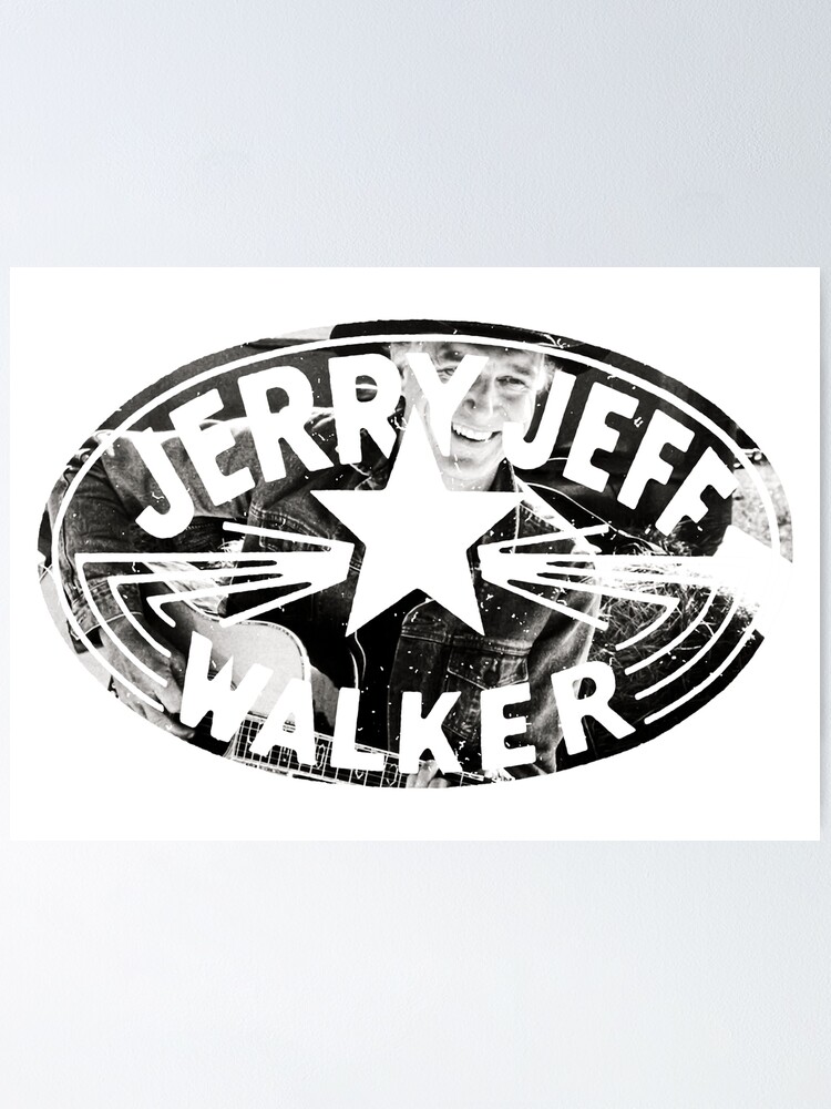 &ldquo;Jerry Jeff Walker logo&rdquo; Poster by annashatova | Redbubble