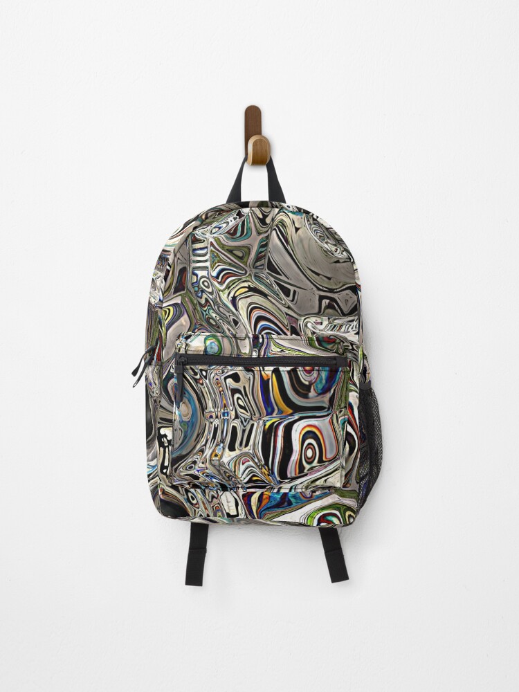 Thumbnail 1 of 3, Backpack, Abstract 3D Pattern designed and sold by perkinsdesigns.