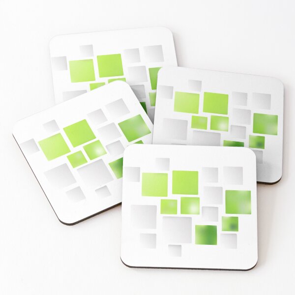 Item preview, Green and White Squares designed and sold by gidlite.