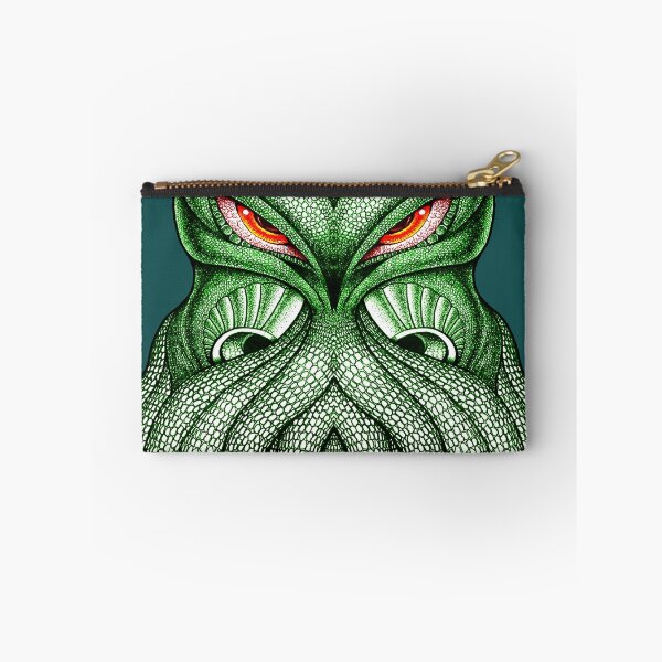Item preview, Cthulhu / Kraken Green Sea Monster Red Evil Bloodshot Eyes designed and sold by DooodleGod.
