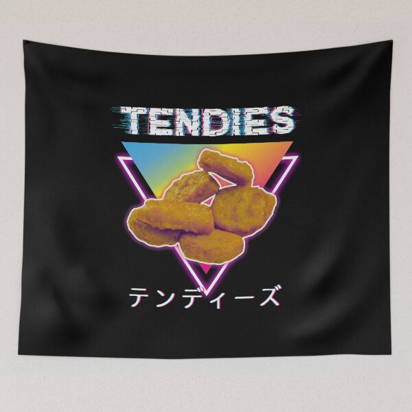 Item preview, Tendies Chicken Vaporwave Japanese Anime Aesthetics 80s Chicken Tenders designed and sold by alenaz.