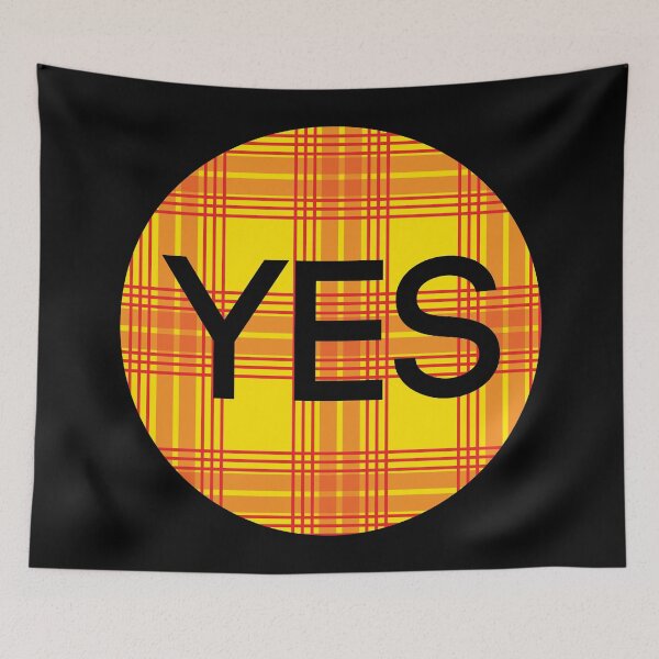 Item preview, YES, Scottish Independence Lion Rampant Coloured Tartan Circle designed and sold by MacPean.
