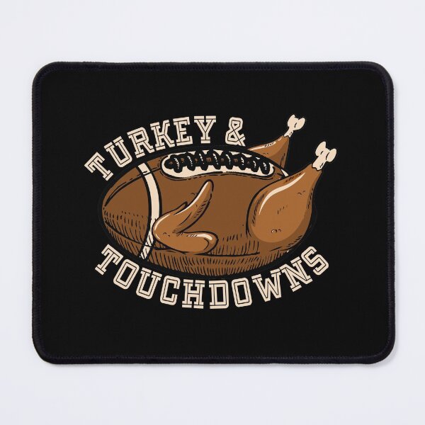 Item preview, Turkey and Touchdowns Thanksgiving Day Football Lover Funny Gifts designed and sold by alenaz.