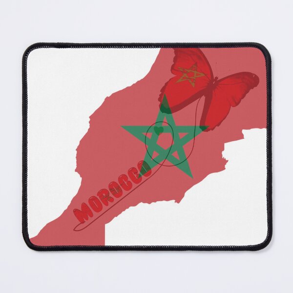 Aperçu de l'œuvre Carte marocaine,Papillon décoré du drapeau du Maroc,drapeau marocain créée et vendue par Reddiamond3 ⭐⭐⭐⭐⭐.
