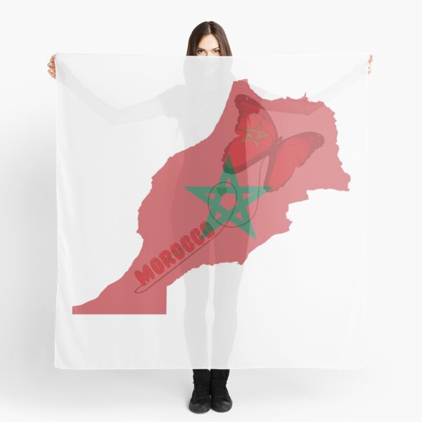 Écharpe de remise de diplôme avec drapeau du Maroc - Étole