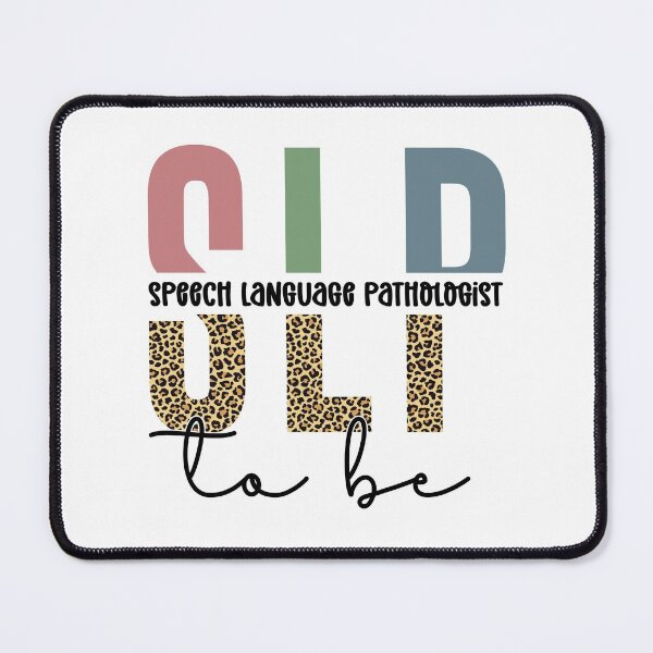 Item preview, SLP to be | Future Speech language pathologist Cheetah typography | Speech language Pathology | Future Speech pathologist gifts designed and sold by Violet Treasures.
