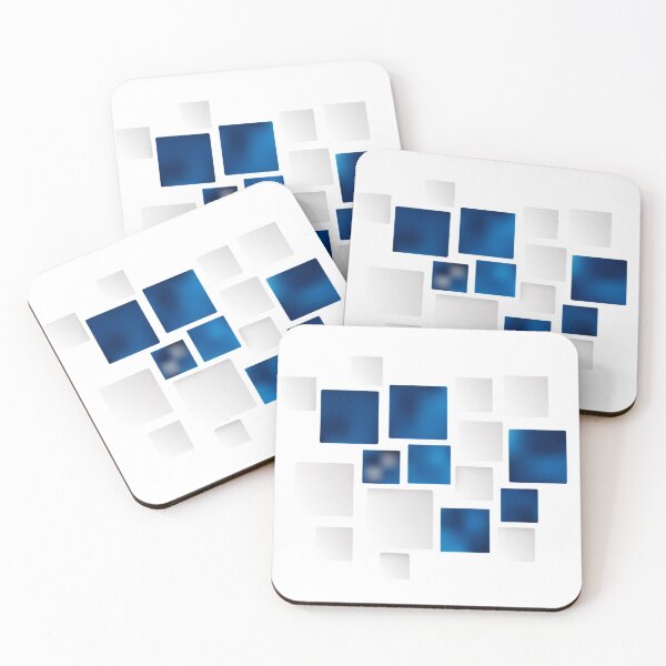 Item preview, Blue and White Squares  designed and sold by gidlite.