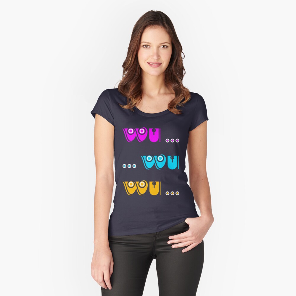 Item preview, Fitted Scoop T-Shirt designed and sold by VkScript.