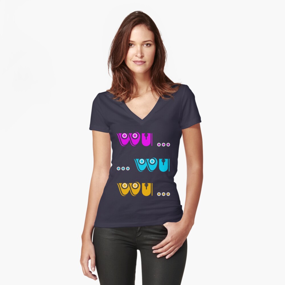Item preview, Fitted V-Neck T-Shirt designed and sold by VkScript.