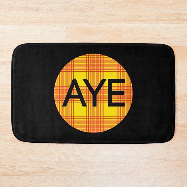 Item preview, AYE, Scottish Independence Lion Rampant Coloured Tartan Circle designed and sold by MacPean.