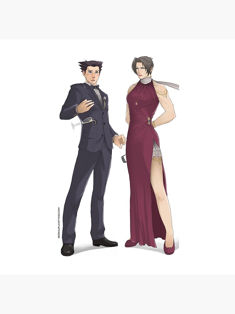 Narumitsu Cross Dressing Edgeworth Throw Pillow For Sale By Gle Flayart Redbubble