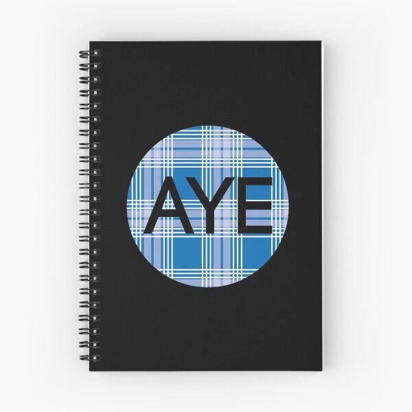 Item preview, AYE, Scottish Independence Saltire Blue Tartan Circle designed and sold by MacPean.