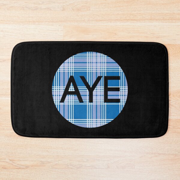 Item preview, AYE, Scottish Independence Saltire Blue Tartan Circle designed and sold by MacPean.