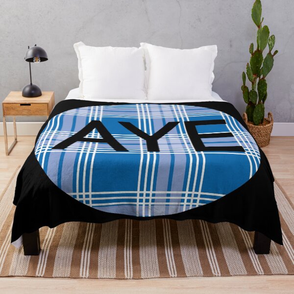 Item preview, AYE, Scottish Independence Saltire Blue Tartan Circle designed and sold by MacPean.