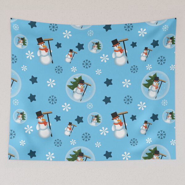 Item preview, Christmas pattern with snowman designed and sold by BubbleundCoon.