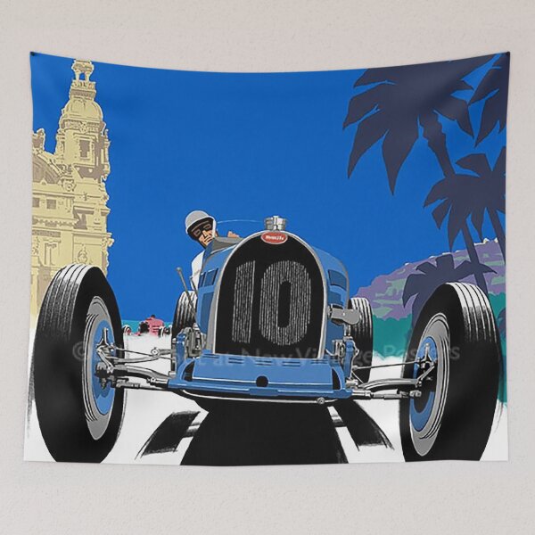 Item preview, Monaco Vintage travel Poster designed and sold by Arctic frame studio.