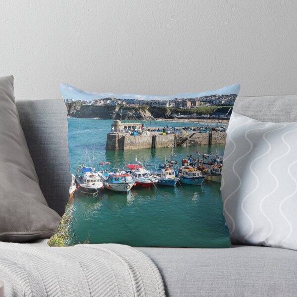 Item preview, Boats lines up at Newquay Harbour in Cornwall designed and sold by twymanphoto.