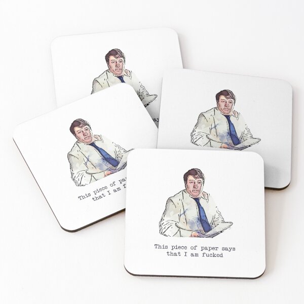 Artikelvorschau, Dieses Stück Papier sagt, dass ich gefickt bin - Mark Corrigan Zitat - Peep Show entworfen und verkauft von Bobby Shaftoe.