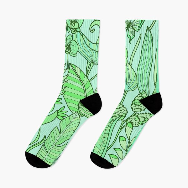 Item preview, Tropical vibe leafy pattern designed and sold by NyengRepublic.