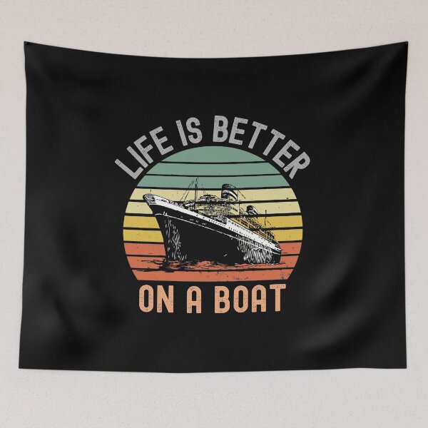 Item preview, Life Is Better On A Boat designed and sold by i-longmanshop.