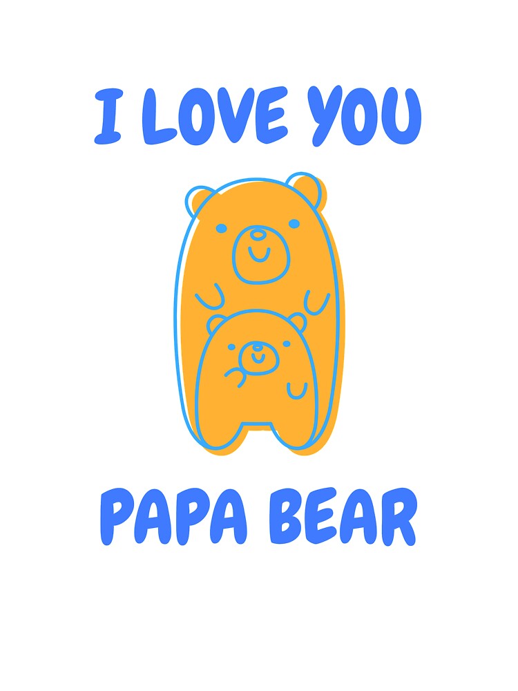 Papa Bear Boys Papa Bear Cute Papa Bear T-Shirt