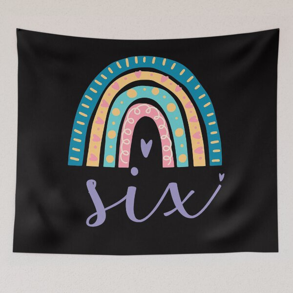 Item preview, Six Year Old Rainbow Birthday Gifts For Girls 6th Bday designed and sold by PatrickRda.