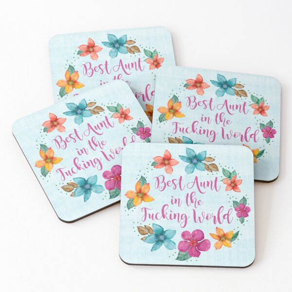 Item preview, Best Aunt in the Fucking World designed and sold by KrisInStitches.