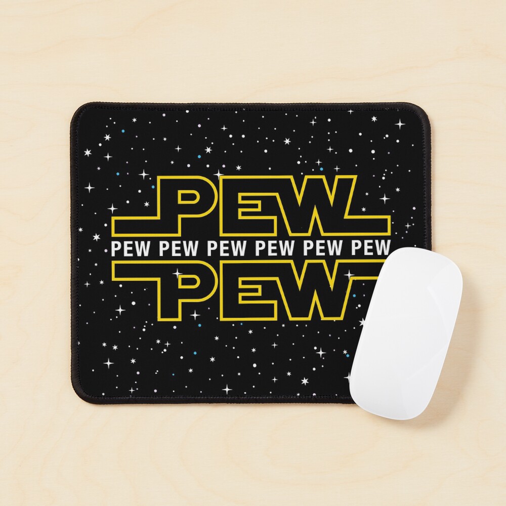 Pew Pew Pew Multi-Universe Mouse Pad