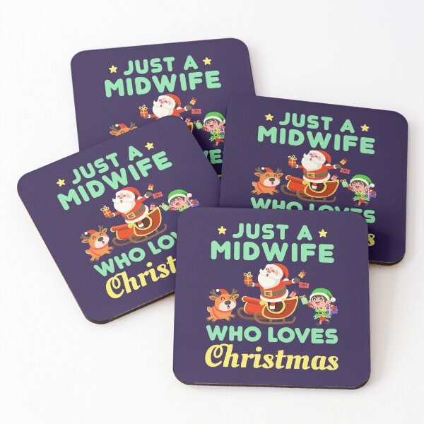 Item preview, Just a Midwife Who Loves Christmas designed and sold by jaygo.