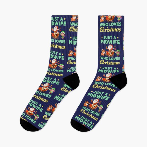Item preview, Just a Midwife Who Loves Christmas designed and sold by jaygo.