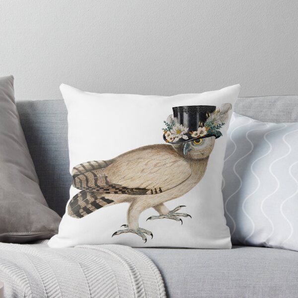 Item preview, Indian Owl wearing Floral Top Hat designed and sold by RagdollGypzy.