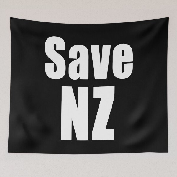 Item preview, Save NZ New Zealand Lets Go Brandon Freedom Anti Segregation Patriotic Vaccine Mandate designed and sold by Jason Gilbert.