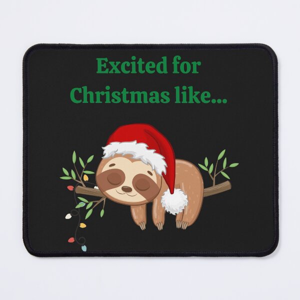 Item preview, Funny Christmas Sleepy Sloth designed and sold by Mommaspouch.