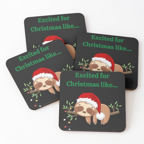 Item preview, Funny Christmas Sleepy Sloth  designed and sold by Mommaspouch.