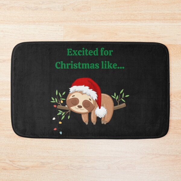 Item preview, Funny Christmas Sleepy Sloth  designed and sold by Mommaspouch.