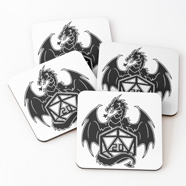 Item preview, Nat20 DnD Dragon - Black designed and sold by Kaiodra.