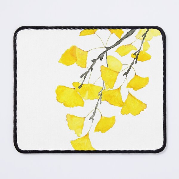Item preview, hand painted Golden Ginkgo  watercolor designed and sold by ColorandColor.