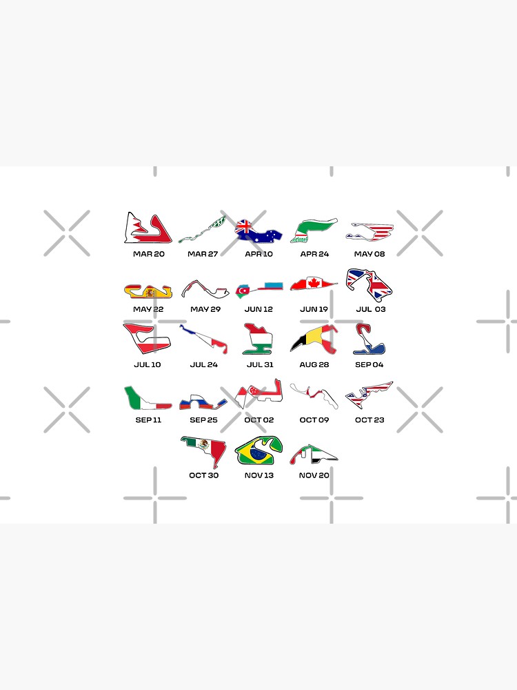 2022 F1 Calendar by TableTopDesigns