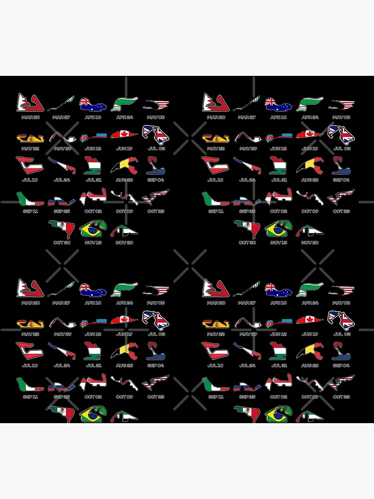 2022 F1 Calendar by TableTopDesigns