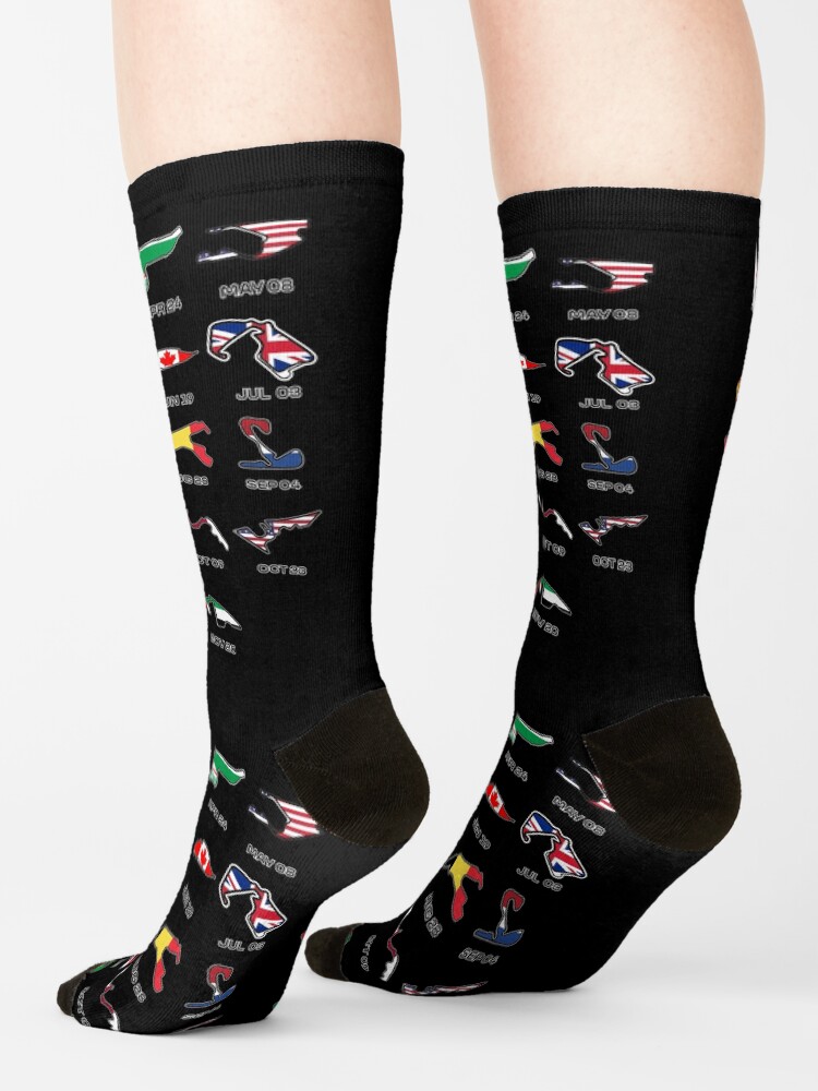 Alternate view of 2022 F1 Calendar Socks