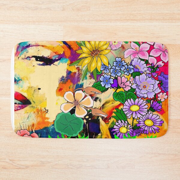 Item preview, MARILYN SURROUNDED by FLOWERS : psychedelic Abstract Print designed and sold by posterbobs.