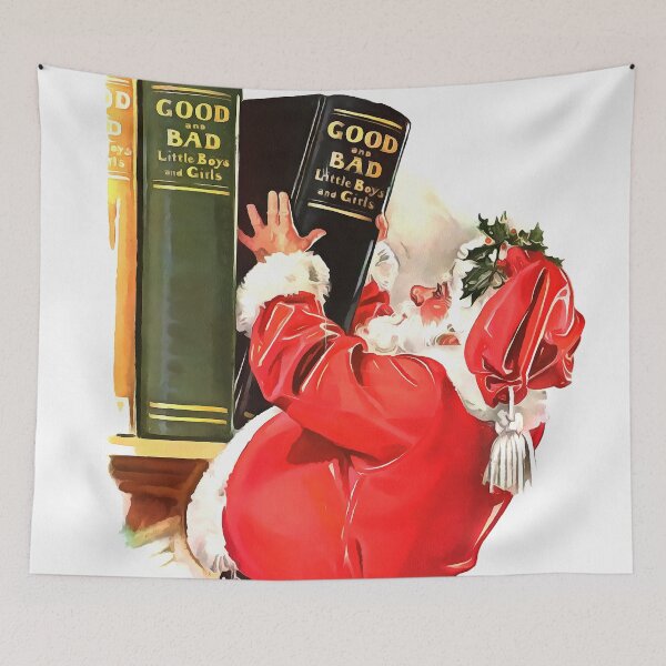 Item preview, Have You Been A Good Boy Or Girl Christmas Art designed and sold by taiche.
