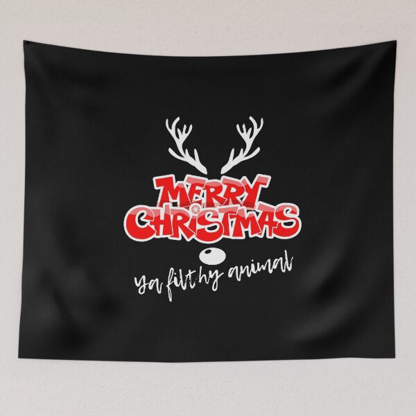 Item preview, Merry Christmas ya filthy animal! Funny | sarcastic Christmas quote! designed and sold by HROC.