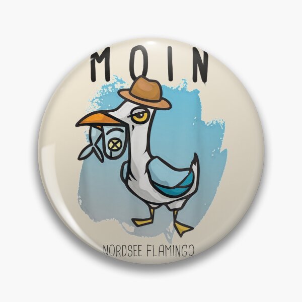 Item preview, Moin Fun Seagull Hat With North Sea Flamingo Design designed and sold by Victoriawhite69.