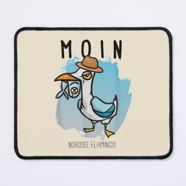 Item preview, Moin Fun Seagull Hat With North Sea Flamingo Design designed and sold by Victoriawhite69.