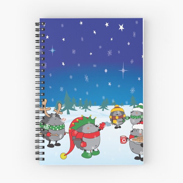 Item preview, Hedgehog's Christmas magic designed and sold by mangulica.